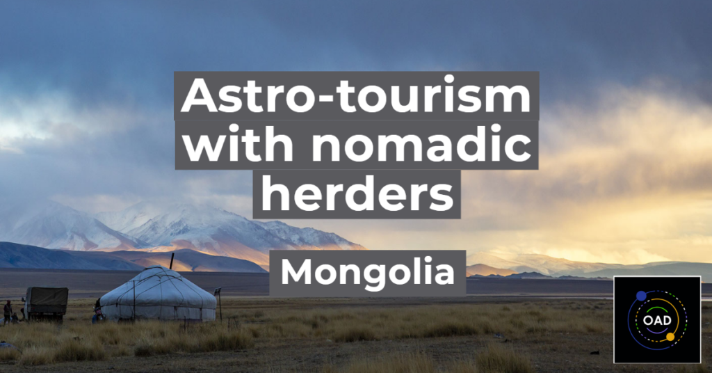 Astro-tourism with nomadic herder