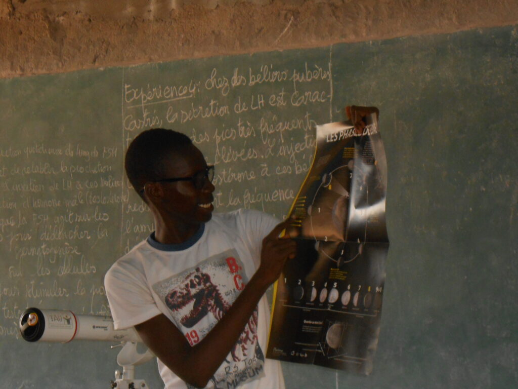 mobile astronomy village Benin activities